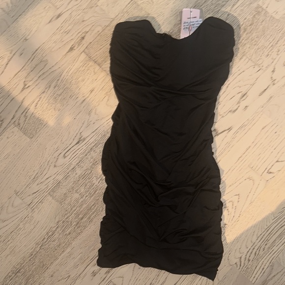 Ruched Bandeau Mini Dress - 8 - Picture 2 of 3